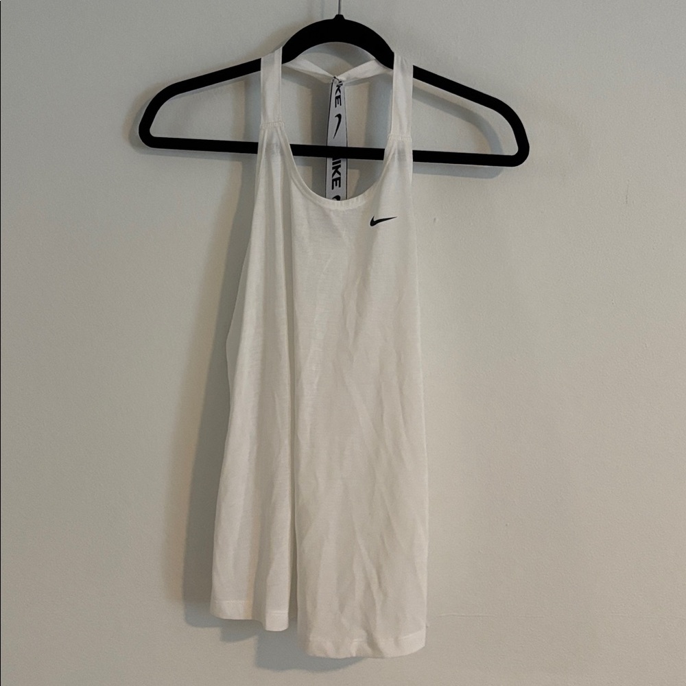 Nike White Athletic Tank Top